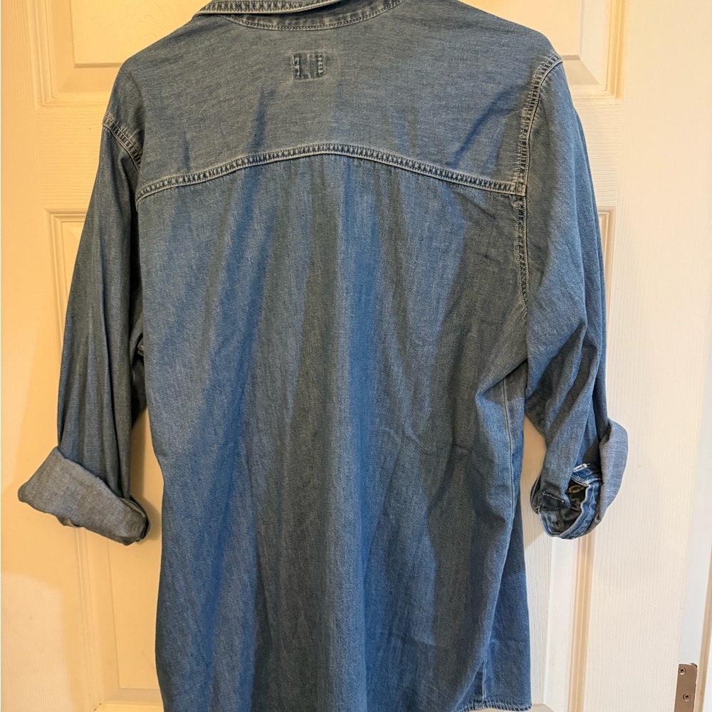 Denim Button-Up Shirt